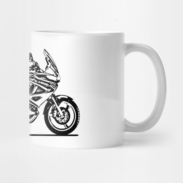 XL1100V Varadero Motorcycle Sketch Art by DemangDesign